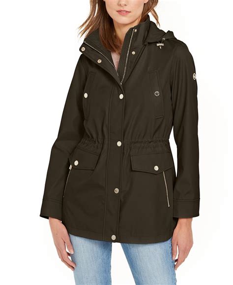 michael kors hooded quilted anorak coat|Michael Kors hooded anorak coat.